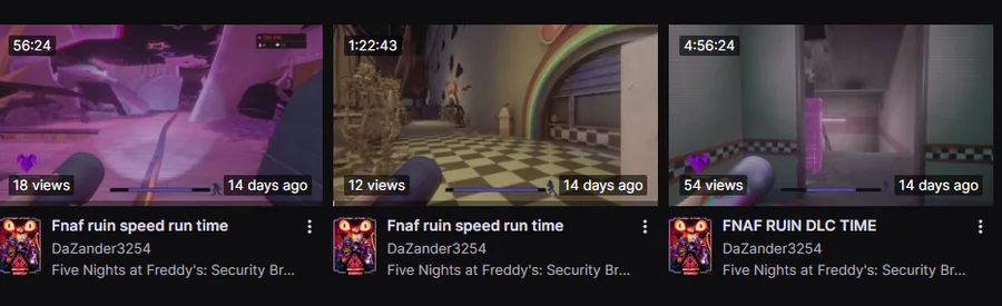 Five Nights at Freddy's 4 - Speedrun