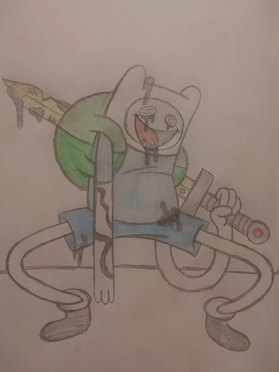 sonic_exe420 on Game Jolt: little bit better drawing of corrupted finn Fnf  pibby apocalypse demo