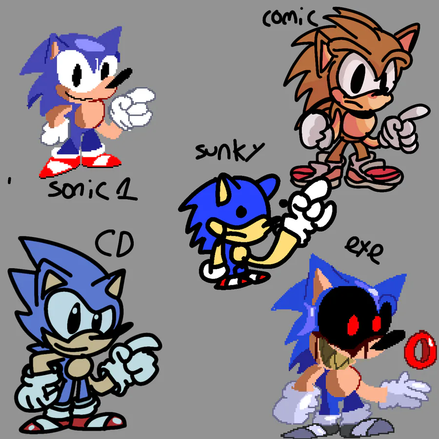 Fan made sonic.exe Sunky main sprite i only made this for fun probably