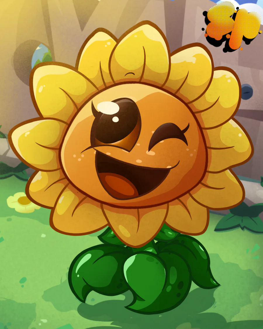 🌻 Sunflower timelapse #pvz2 #pvz #art #timelapse #digitalart