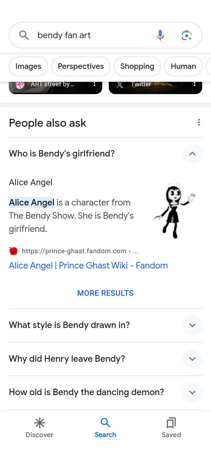 Bendy the dancing demon, Wiki