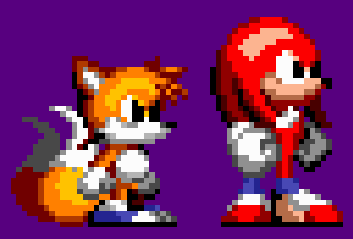 Early Style Sonic 1 Sprites in Sonic the Hedgehog 1