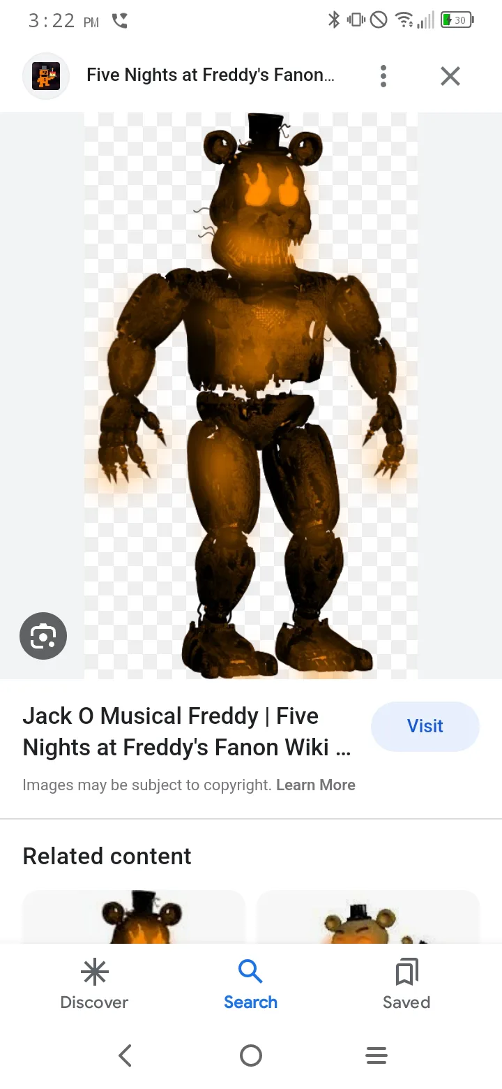 Ignited Freddy, Villains Fanon Wiki