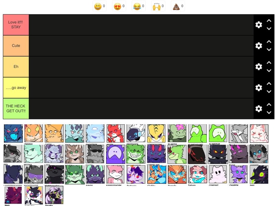 Create a Backrooms level 0 to 100 Tier List - TierMaker