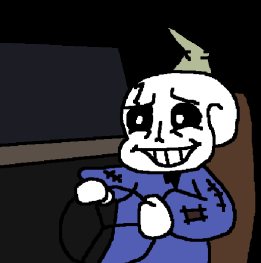 Sans telling a joke - Drawception