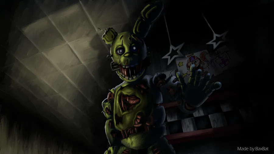 SpringTRAP_OFF_0 on Game Jolt: Abby and Springtrap(ART) Why not actually?)  This is what I want the