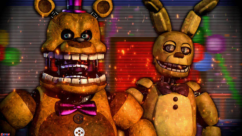 Fredbear and Springbonnie (Classic) by michaelsegura on DeviantArt