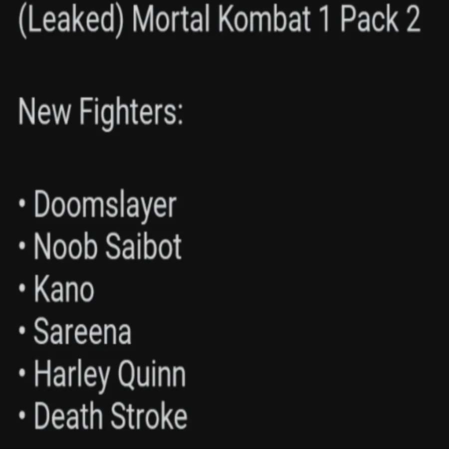 Did Mortal Kombat 1's Kombat Pack 2 leak? 