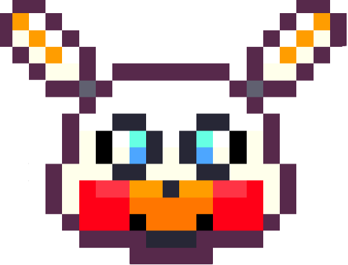 Lolbit - FNAF World - Pixel Art | Postcard