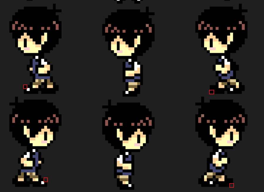 Omori sprites pixel art