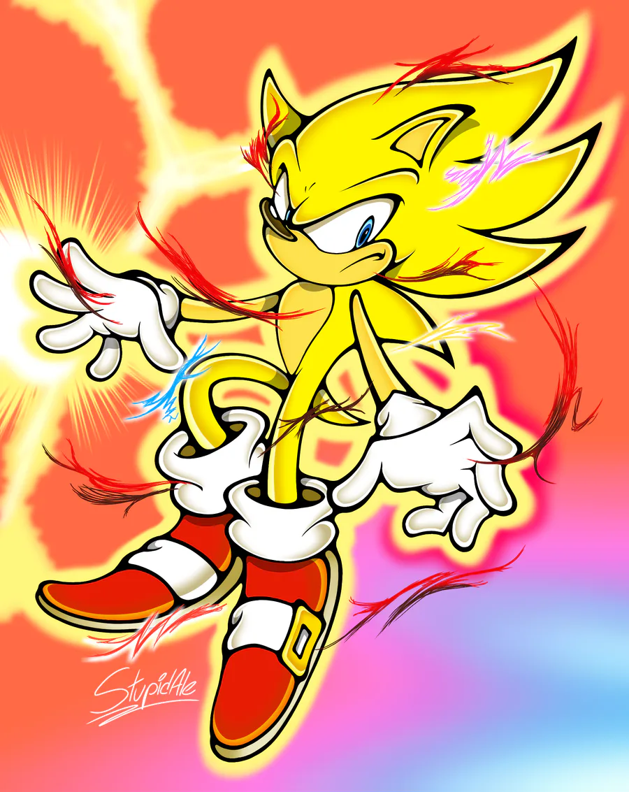 MimiiPyon on Game Jolt: ✨Super Sonic 2✨ #supersonic #sonicthehedgehog  #segasonic ##sonicart