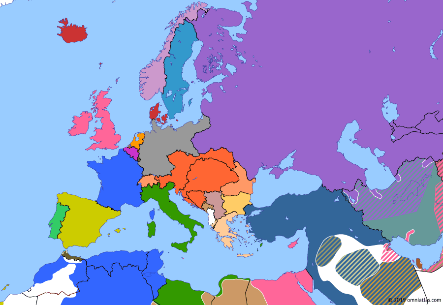 Карта европы 1910 года политическая