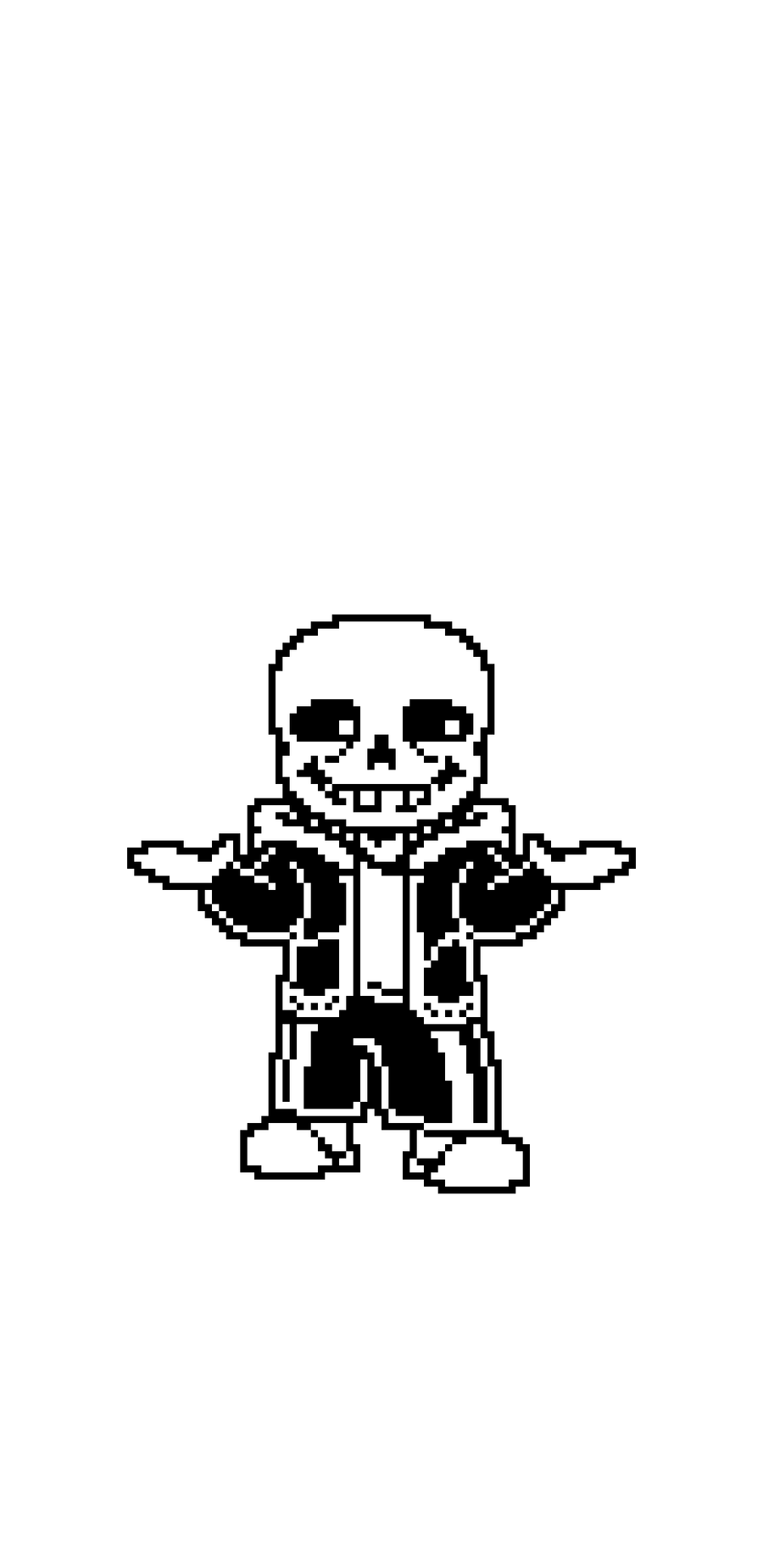 Sans battle sprite, uh, thing. : r/Undertale