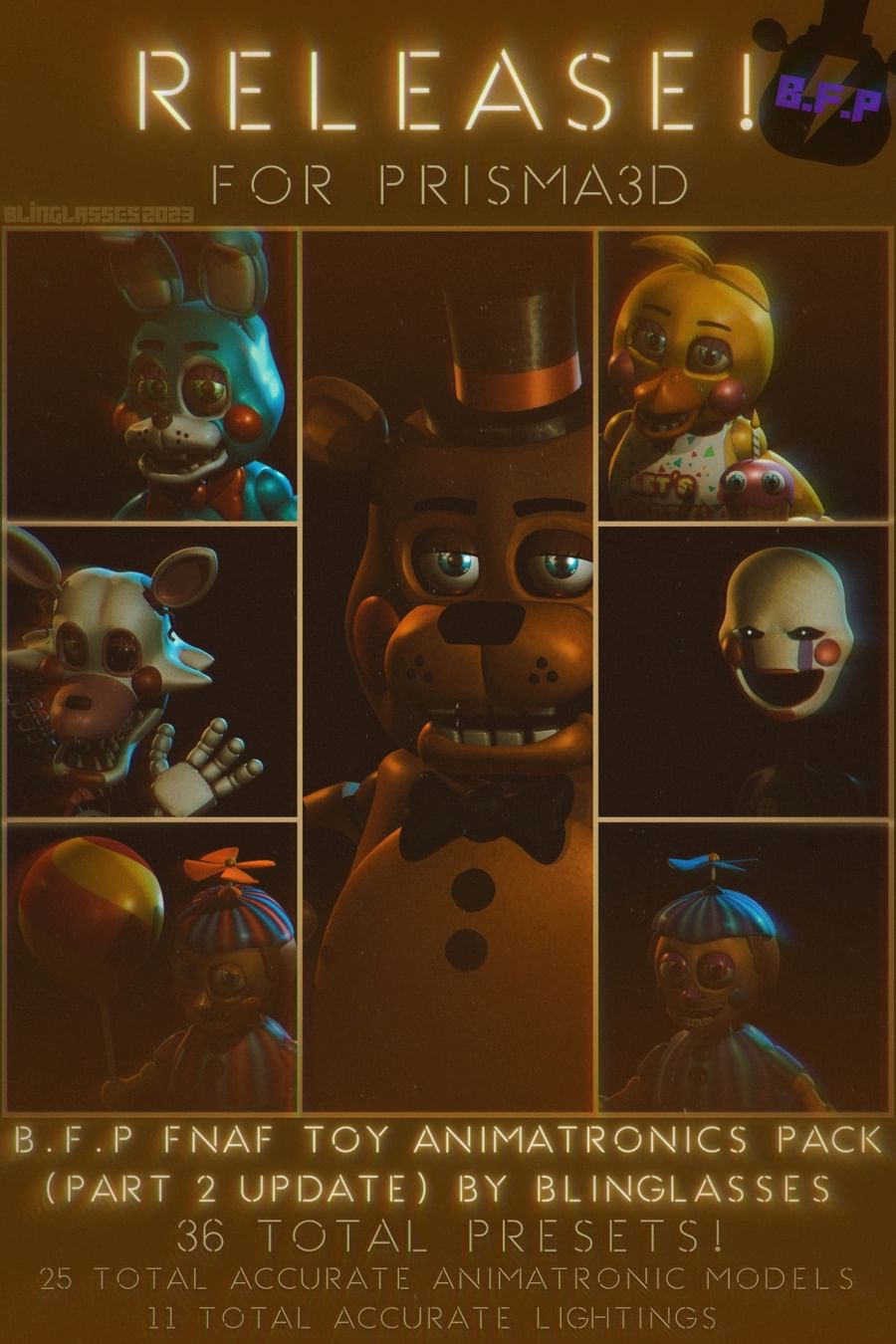 blinglasses on Game Jolt: Fnaf movie Freddy render (inspired by