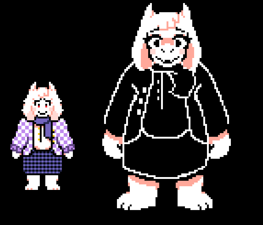 Undertale Sprite Pixel art, sprite, fictional Character, art, toriel png