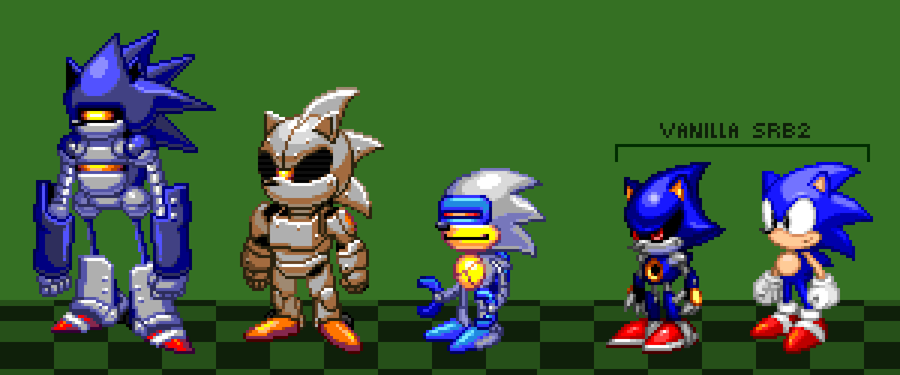 Sprites antigos do sonic robo blast 2,redesenhados por mim