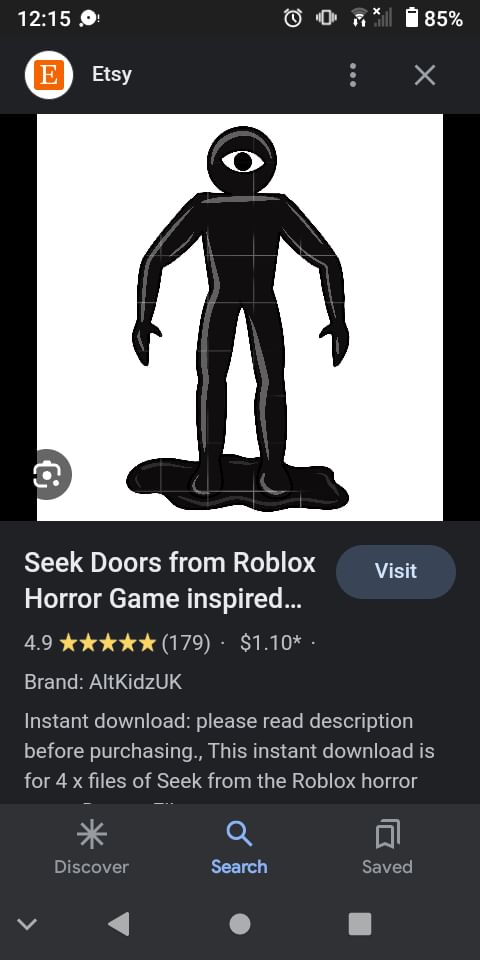 Seek Doors From Roblox Horror Game Inspired Downloadable Image 