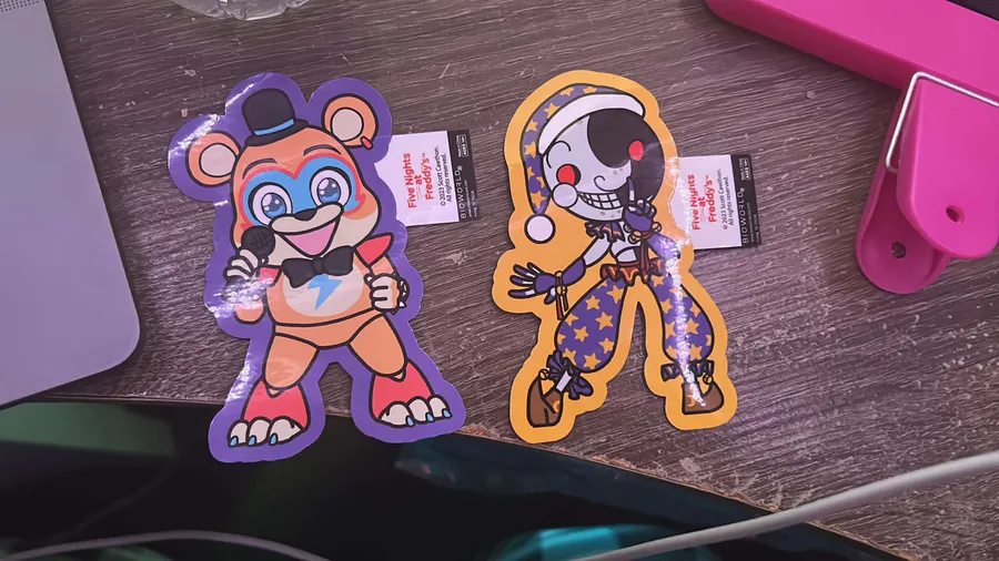 Five Nights at Freddy's Lenticular Stickers - 9 Tags