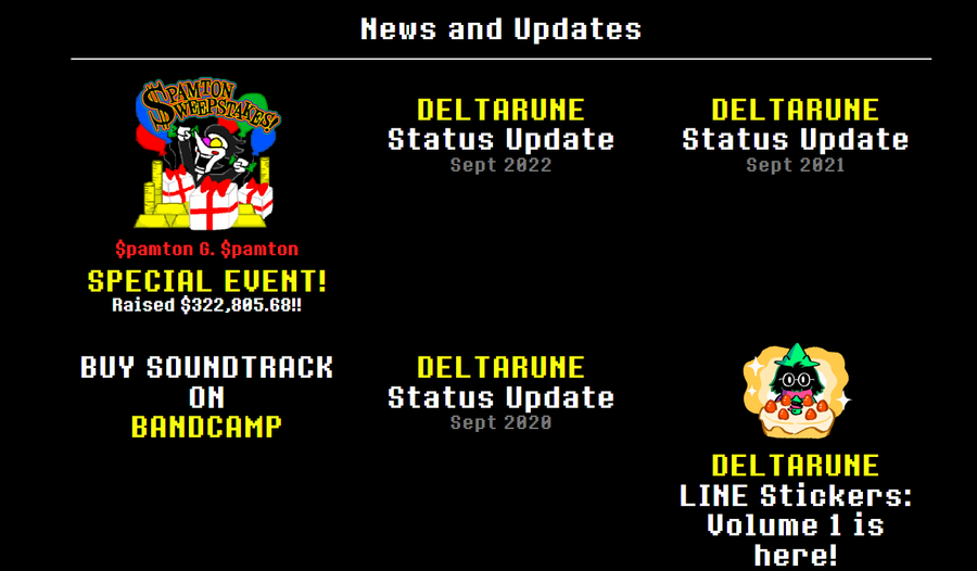 DELTARUNE Status Update - Sept 2022