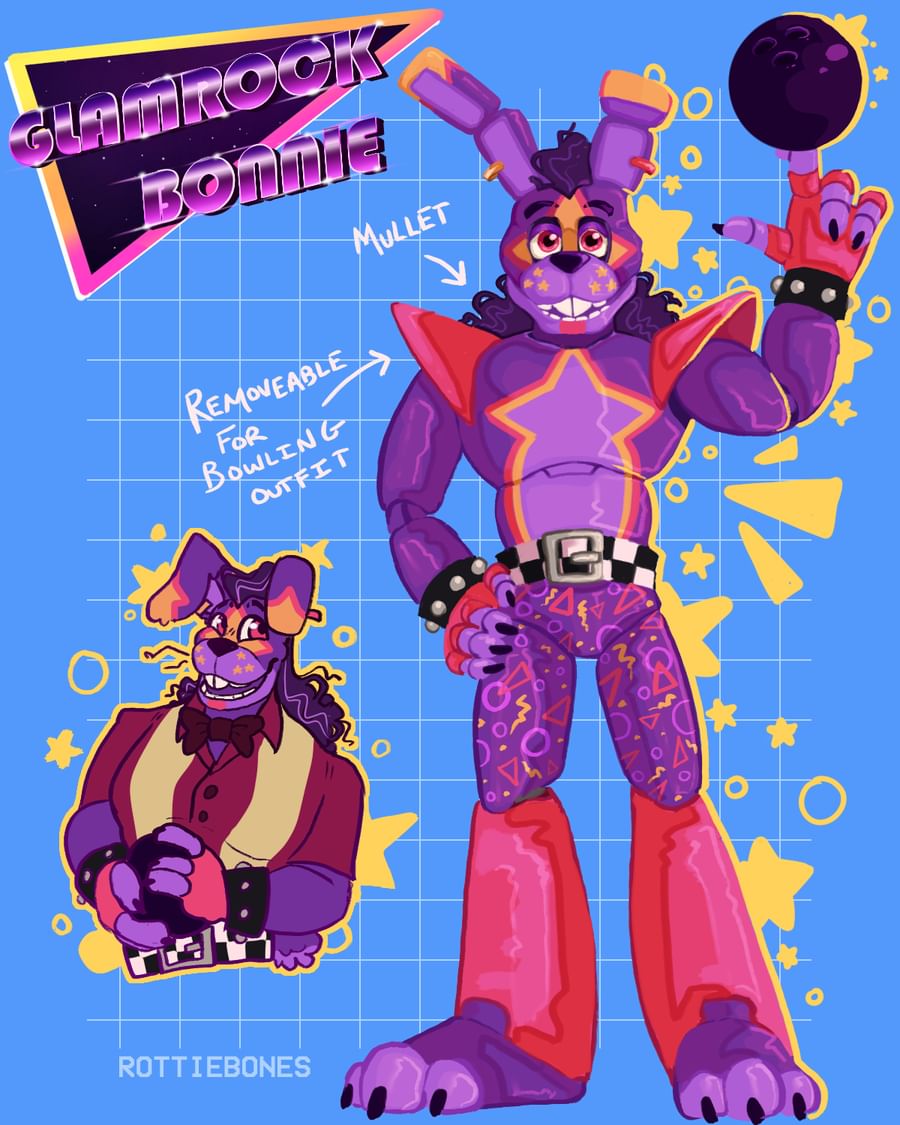 Glamrock Bonnie ( FAN-ART ) by torentzu on DeviantArt