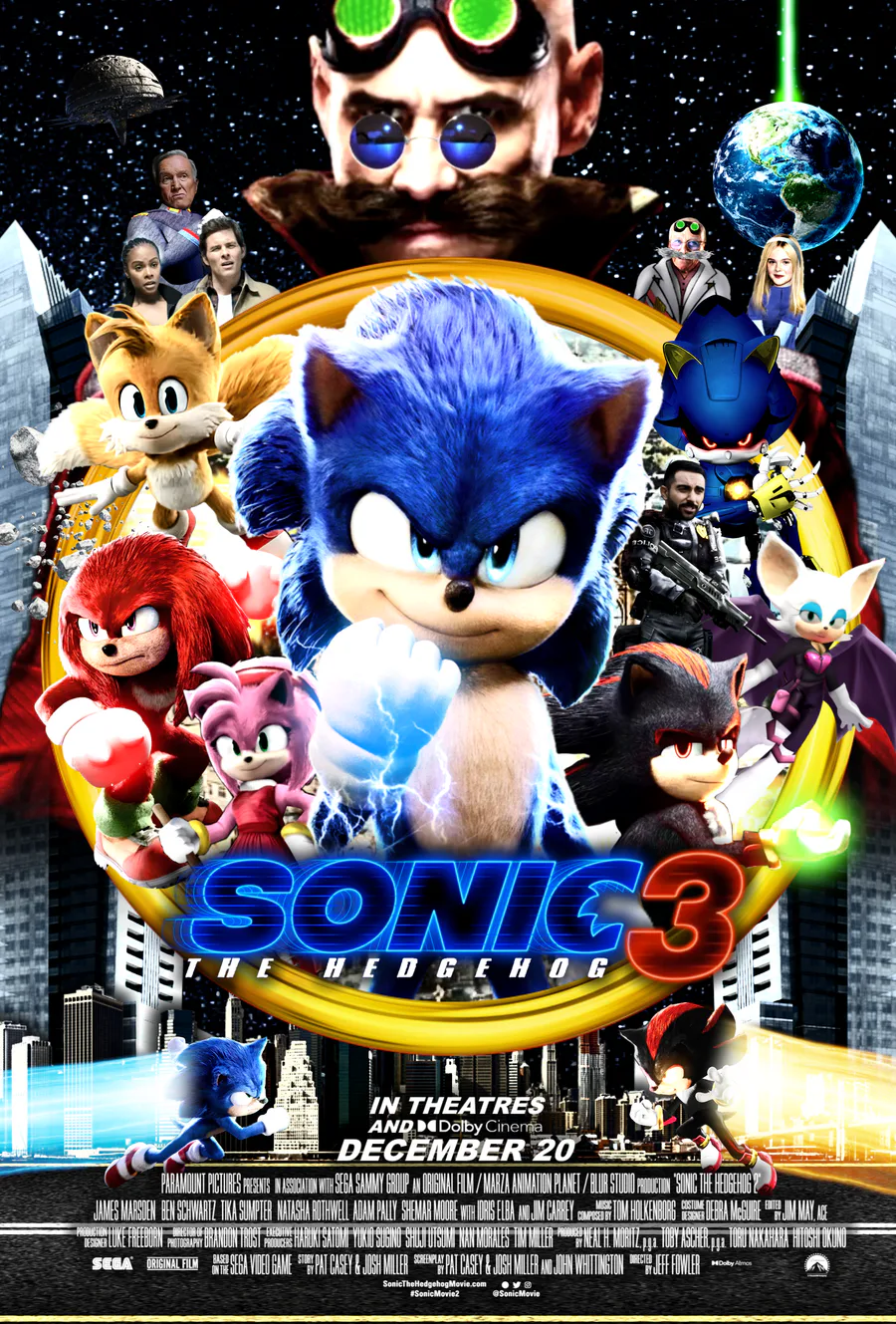 Sonic movie 3 poster