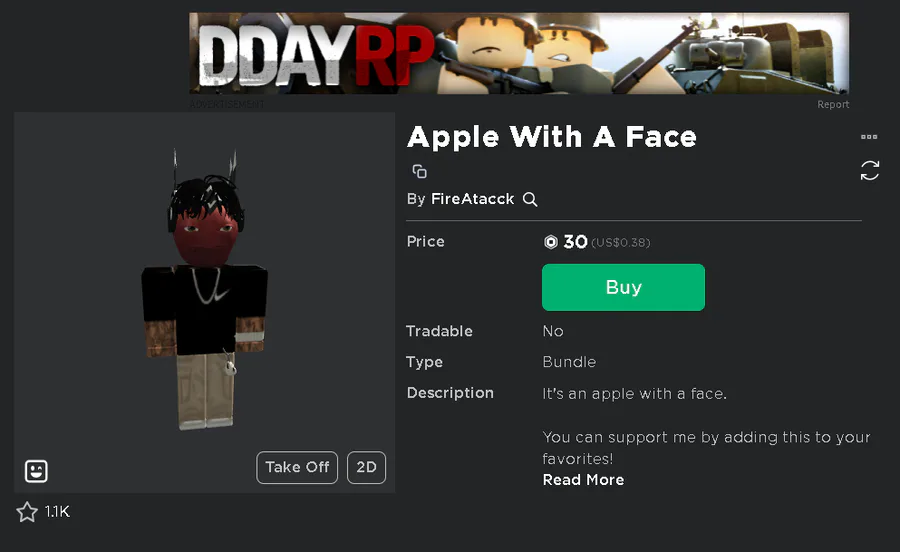 Roblox UGC Notifier on Game Jolt: New Free Package silly head