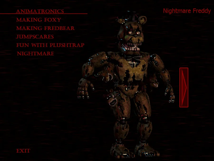 fnaf 4 nightmare and fredbear jumpscare｜Pesquisa do TikTok