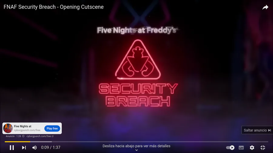 FNAF Security Breach - Opening Cutscene 