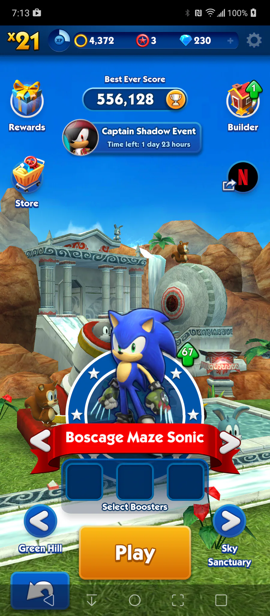 SONIC DASH NEW UPDATE SONIC PRIME - NEW CHARACTER BOSCAGE MAZE SONIC 