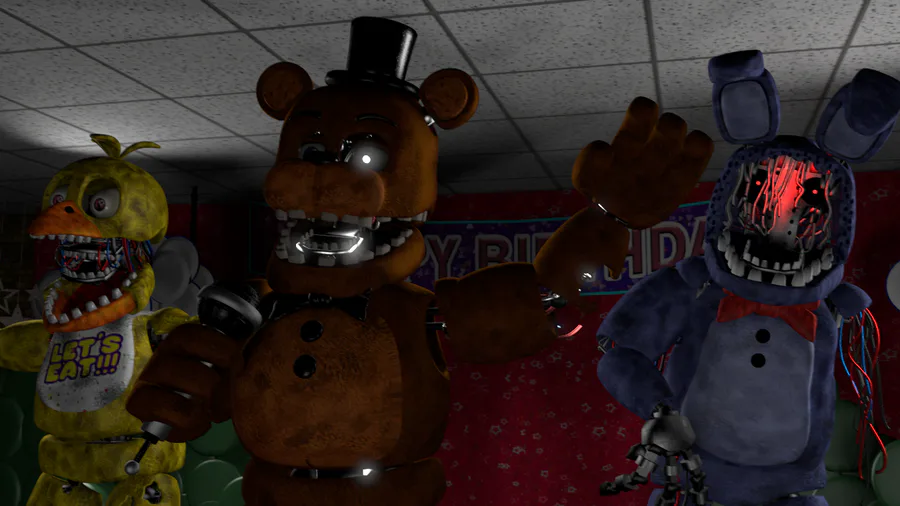 Withered Freddy From FNAF Five Nights at Freddys 2 OOAK 