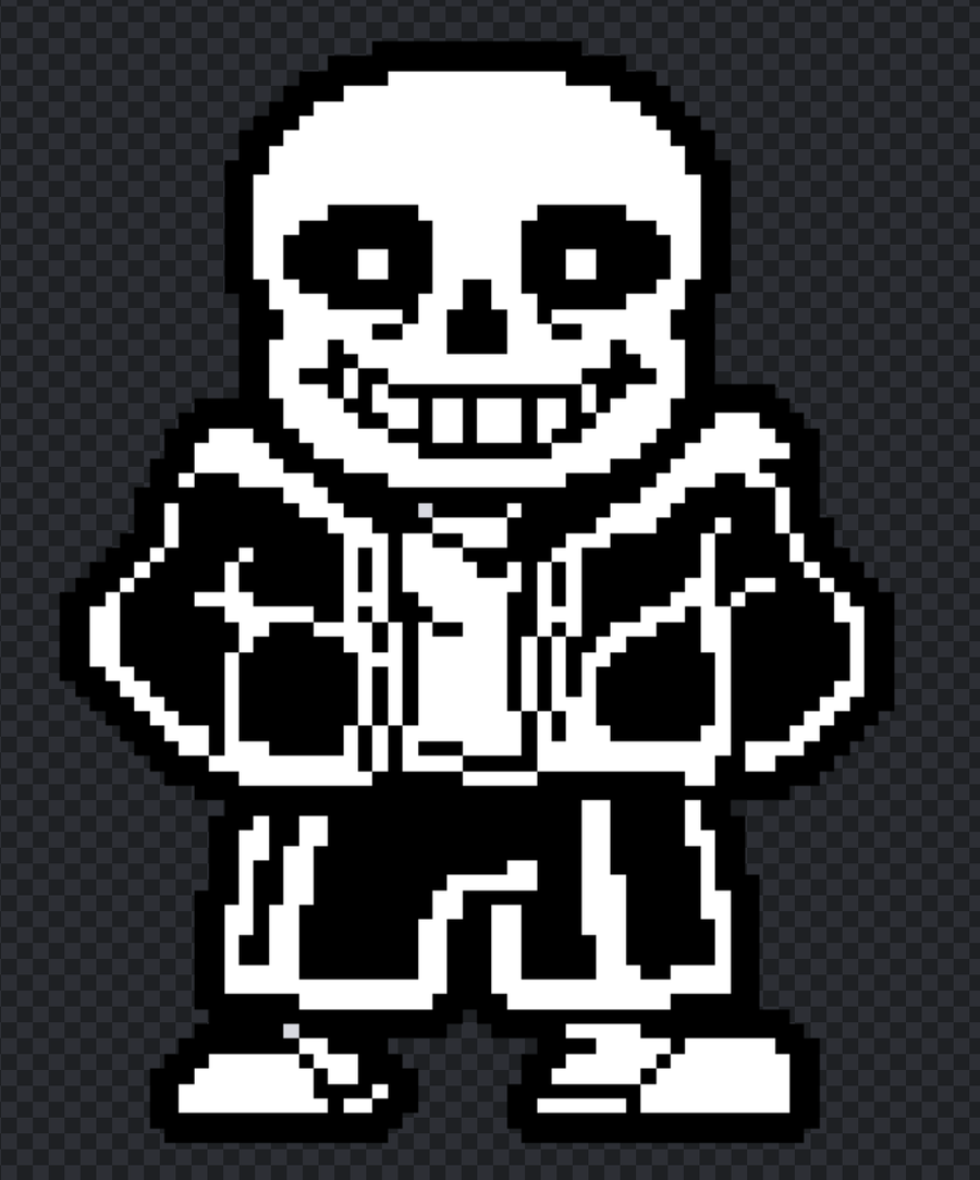 Pixilart - Undertale hard mode sans by useless-link