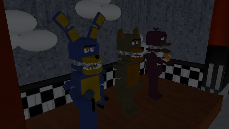 VAZOU OS ANIMATRONICS DO FNAF 9! 