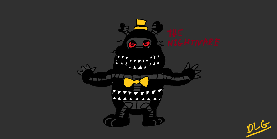 Nightmare Fredbear Fnaf4 Sticker - Nightmare Fredbear Fnaf4