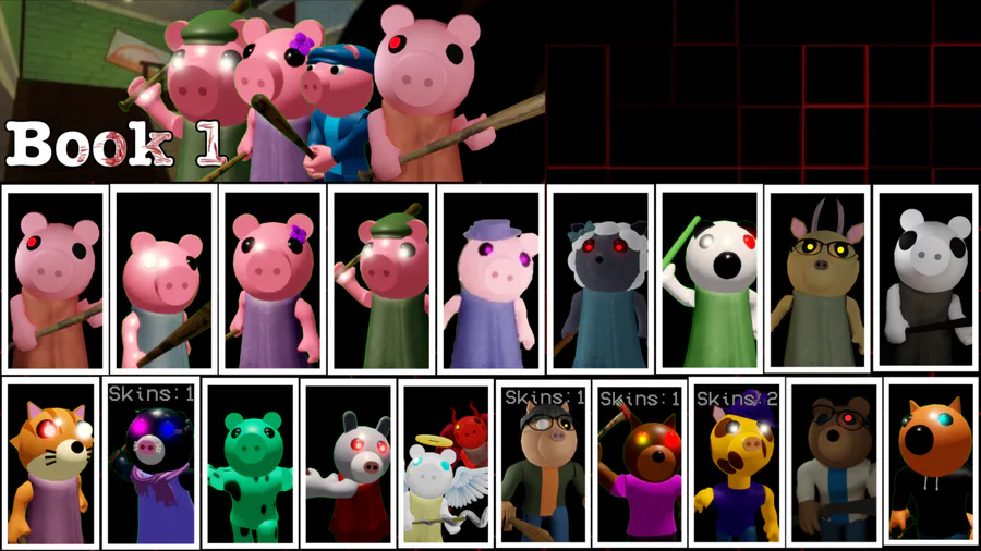 ALL 40 ROBLOX PIGGY SKINS SHOWCASE 