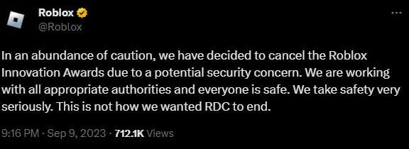 Roblox Developer Arrested At RDC 