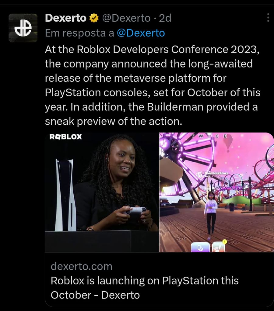 Roblox is launching on PlayStation this October - Dexerto