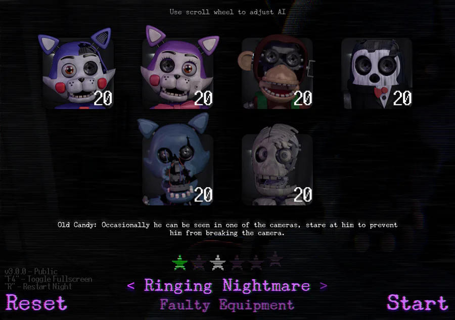 FNaC 2 Custom Night  7/20 Mode 