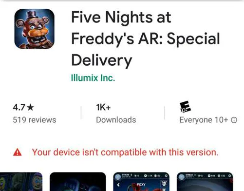 FNaF AR 1.0.0 Now Available On GameJolt! 