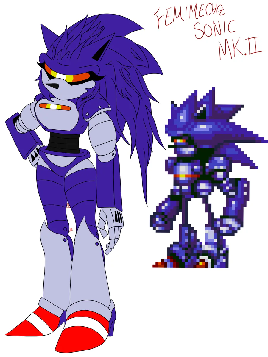 ✨Metal Sonic and Eggman✨ (The Horror Freak) on Game Jolt: So I drew  Fleetway Super Sonic… (I added what he originally looked