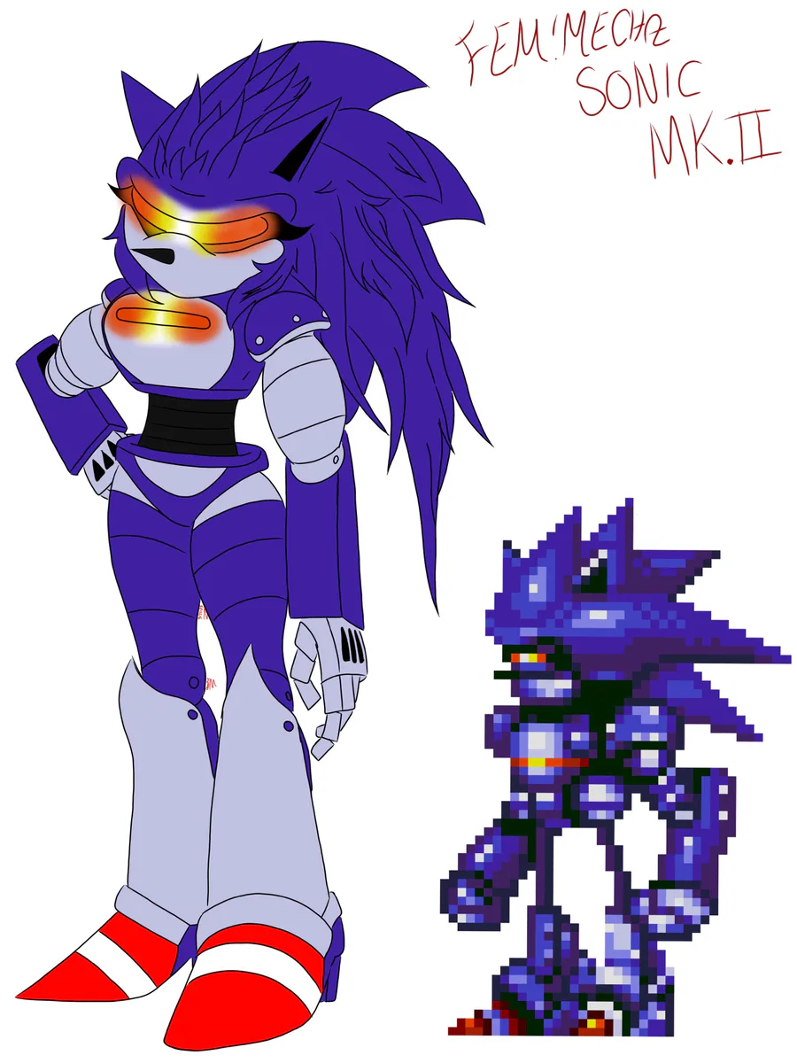 ✨Metal Sonic and Eggman✨ (The Horror Freak) on Game Jolt: Bro I just  wanted to draw Starved- and I see memes… sounds bout rig