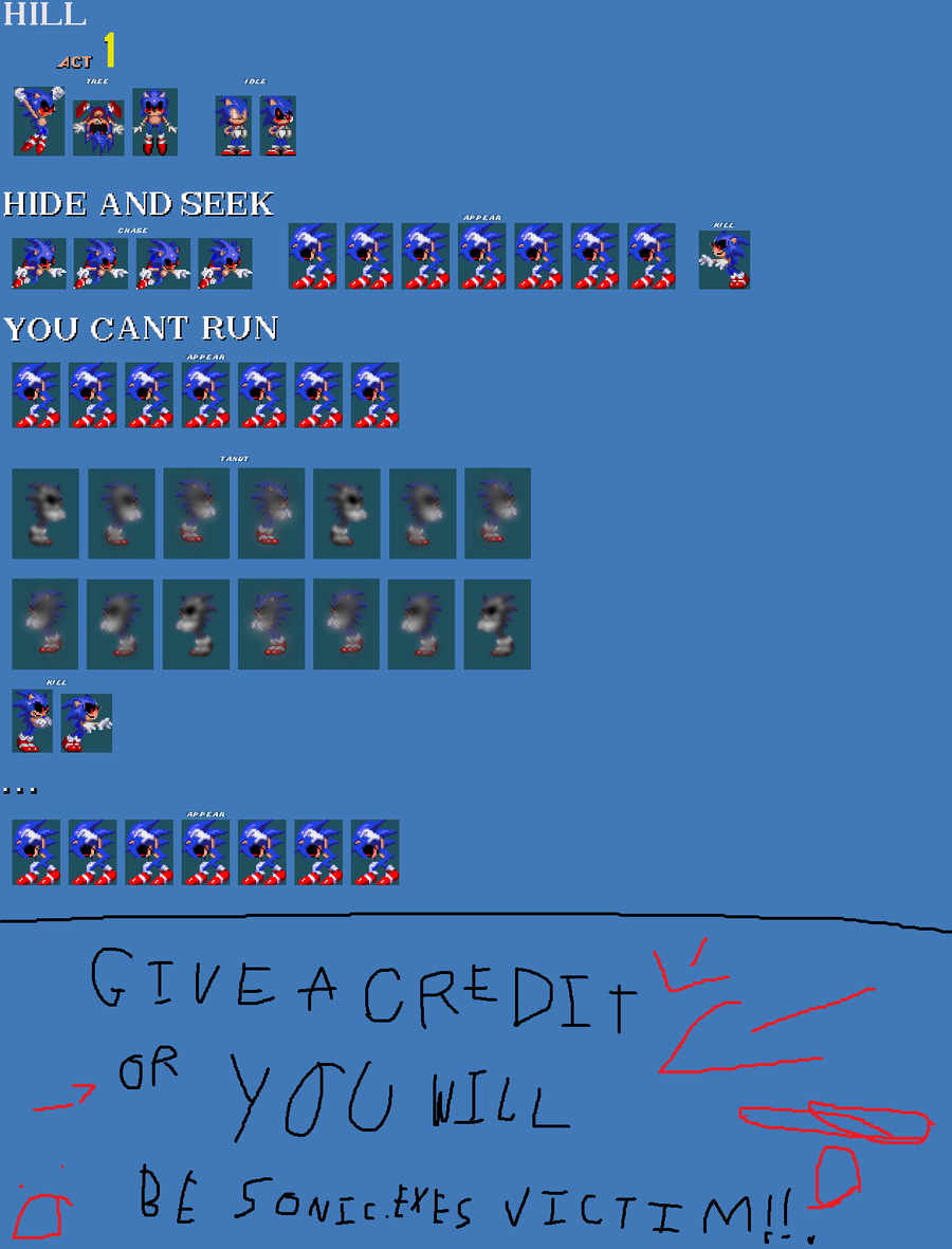 sonic exe call of the void sprites