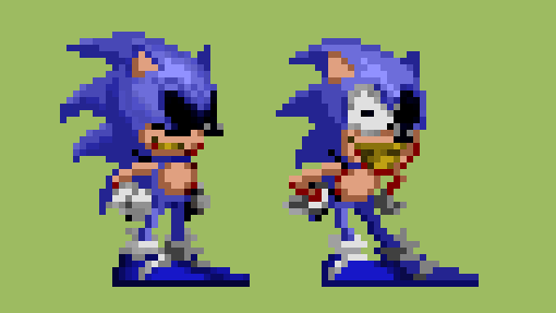 my crappy sprite edit of the sonic sprite from sonic 1 edited to