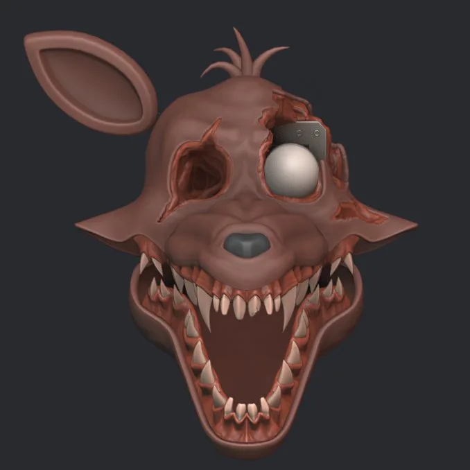 TjocStudio on Game Jolt: Fanmade ignited foxy model wip for Tjoc Ic