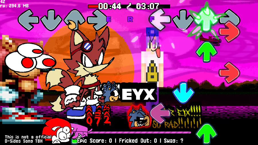 FNF VS Sonic.EYX / Sonic.EXE - eye-on-you Song (FNF MOD