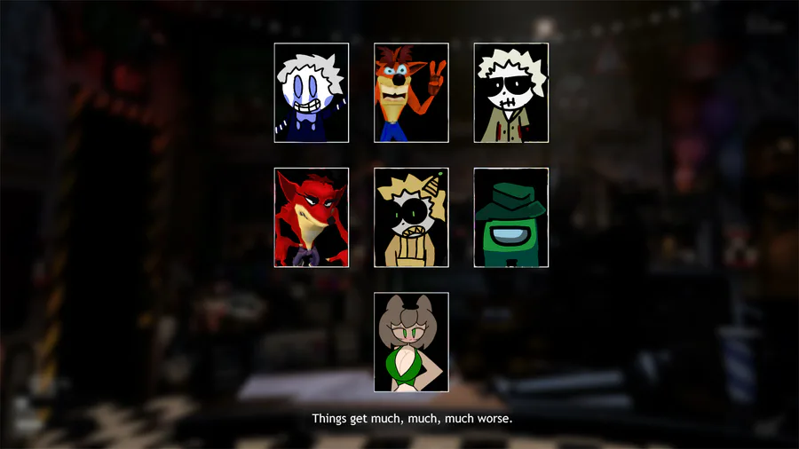 Create a Five Nights at Candy's !!! (All characters + FNaC4) Tier