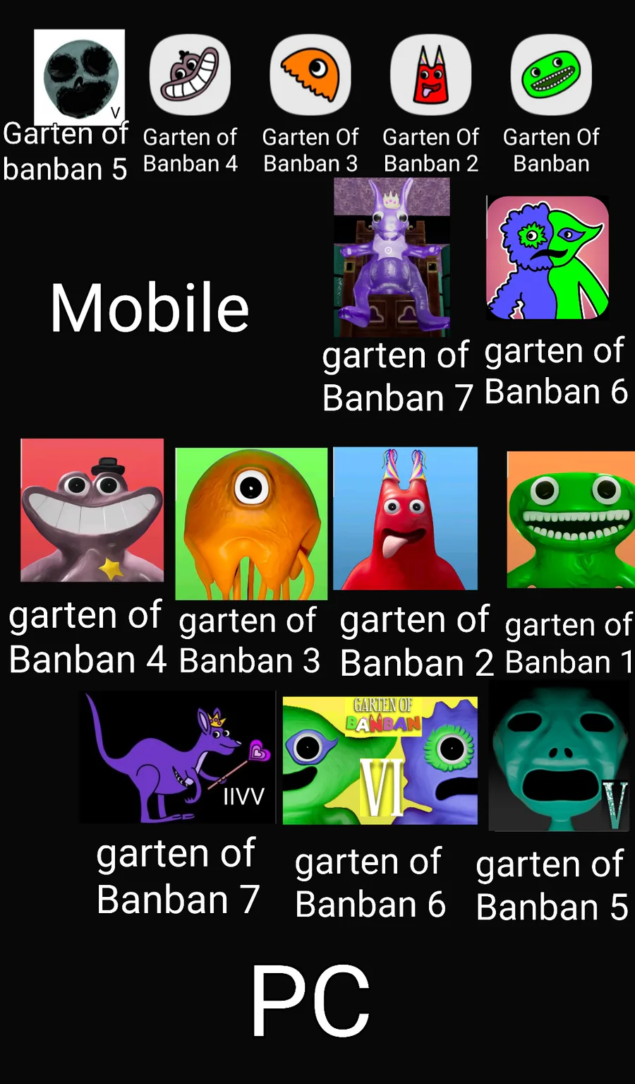 TV_Reeed on Game Jolt: &ldquo;Garten of banban 1 2 3 4 5 6 7 PC Mobile&rdquo;