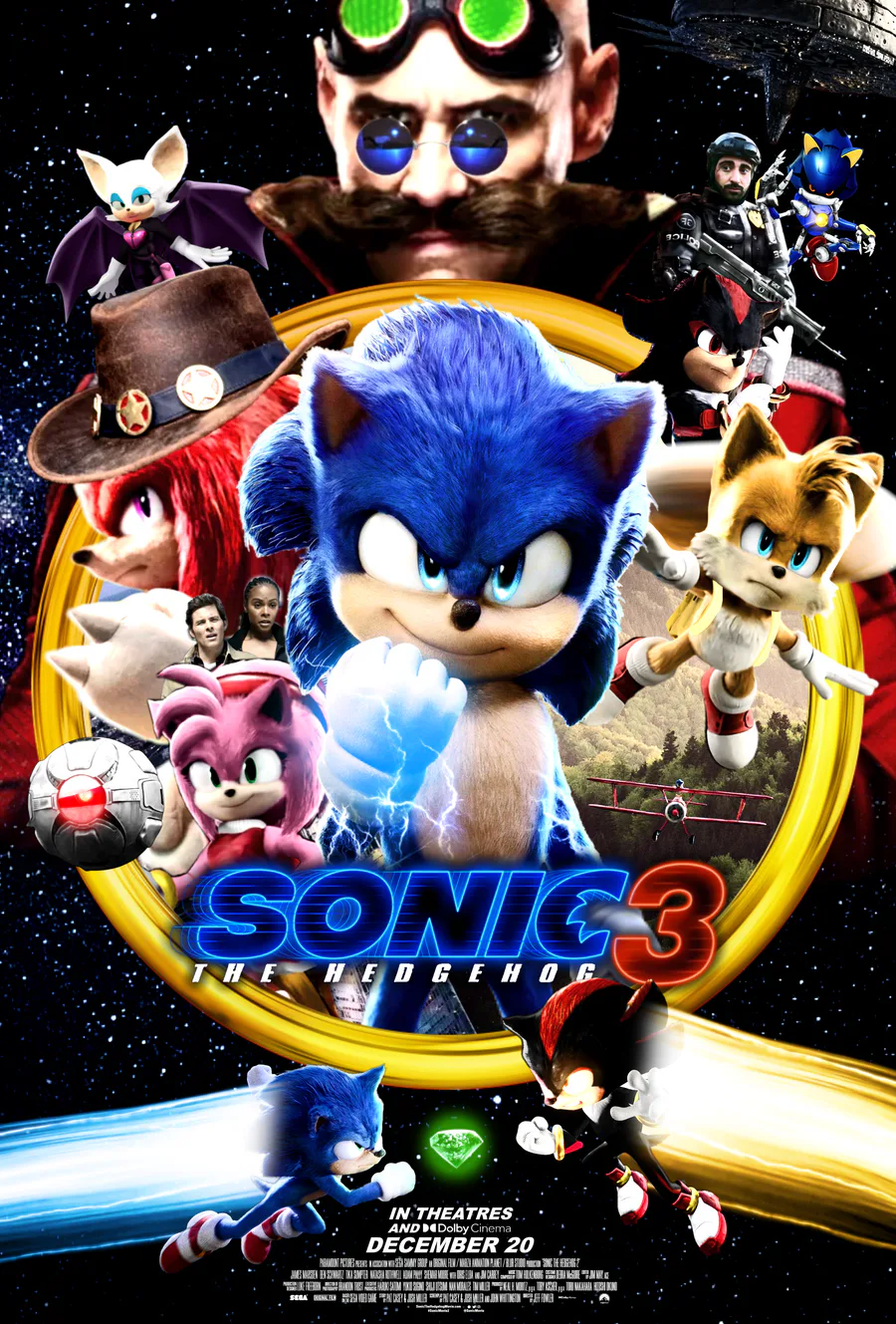 Samuel Lukas The Hedgehog on Game Jolt: Sonic The Hedgehog 3 (2024) The  Force War In Ultimate Poster