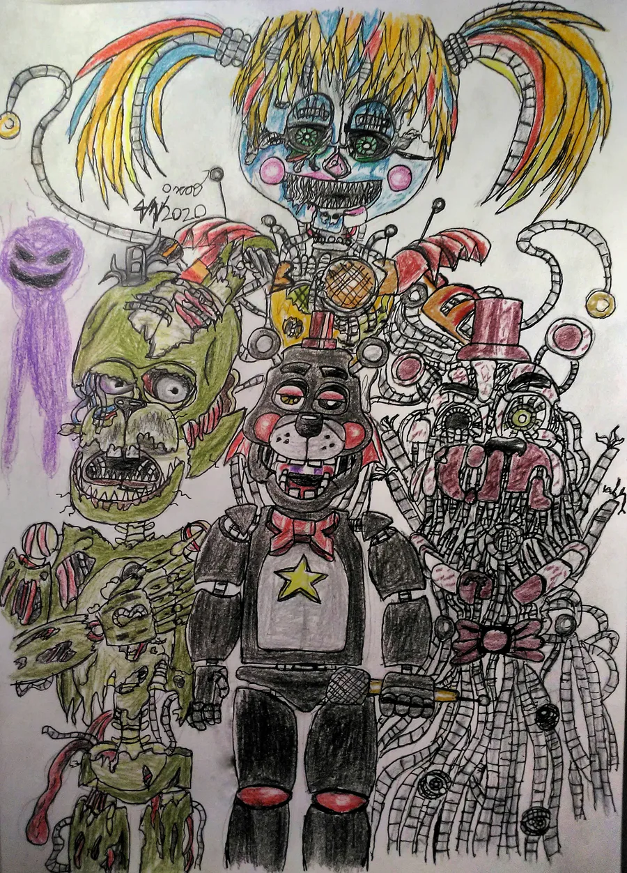 Namy Gaga's Art] Freddy Fazbear's Pizzeria Simulator (FNaF 6): Salvaged  Animatronics Diagram