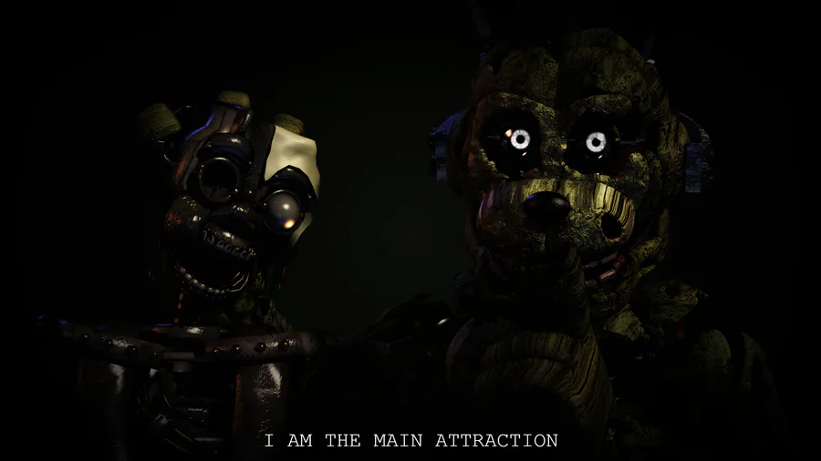 Springtrap's Hidden Face in FNAF The Glitched Attraction #fnaf