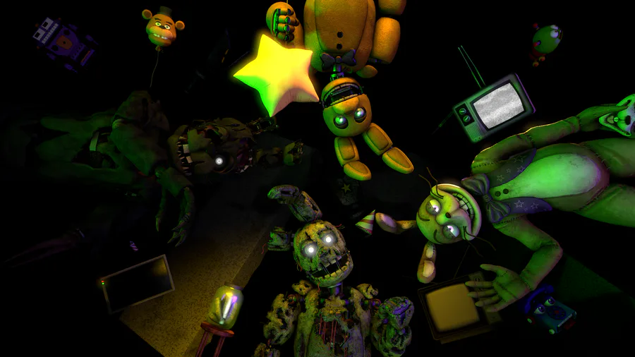 SECURITY OFFICE WITH SPRINGTRAP